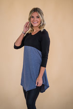 Color Pop Tunic Dress in Blue - S-XL