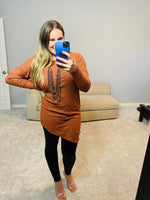 Ribbed One Shoulder Top brick Misty BD selfie