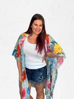 green floral kimono cardigan misty bd